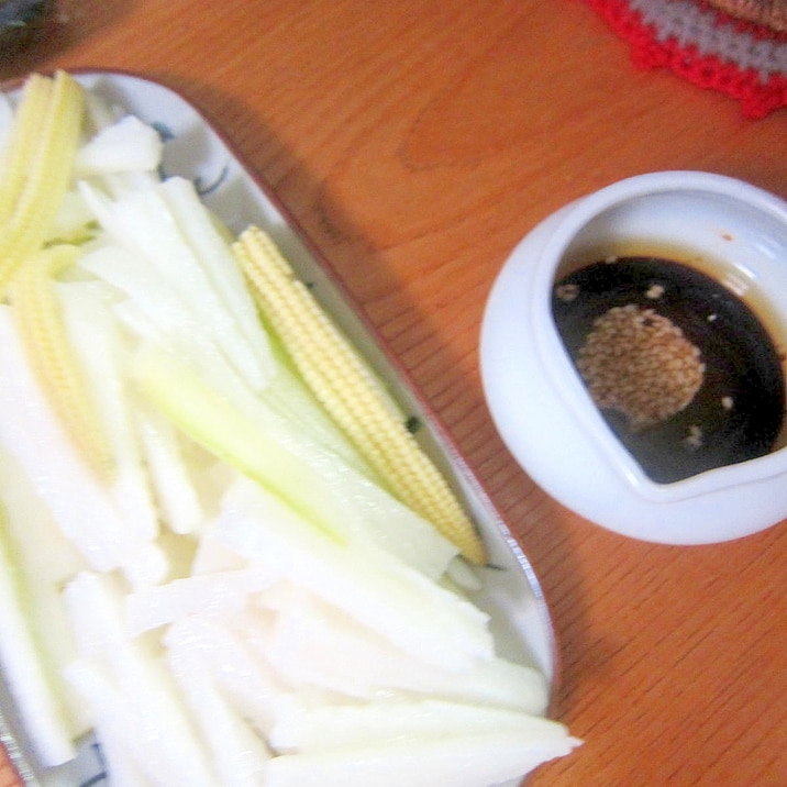 セロり長芋ヤングコーン胡麻醤油味